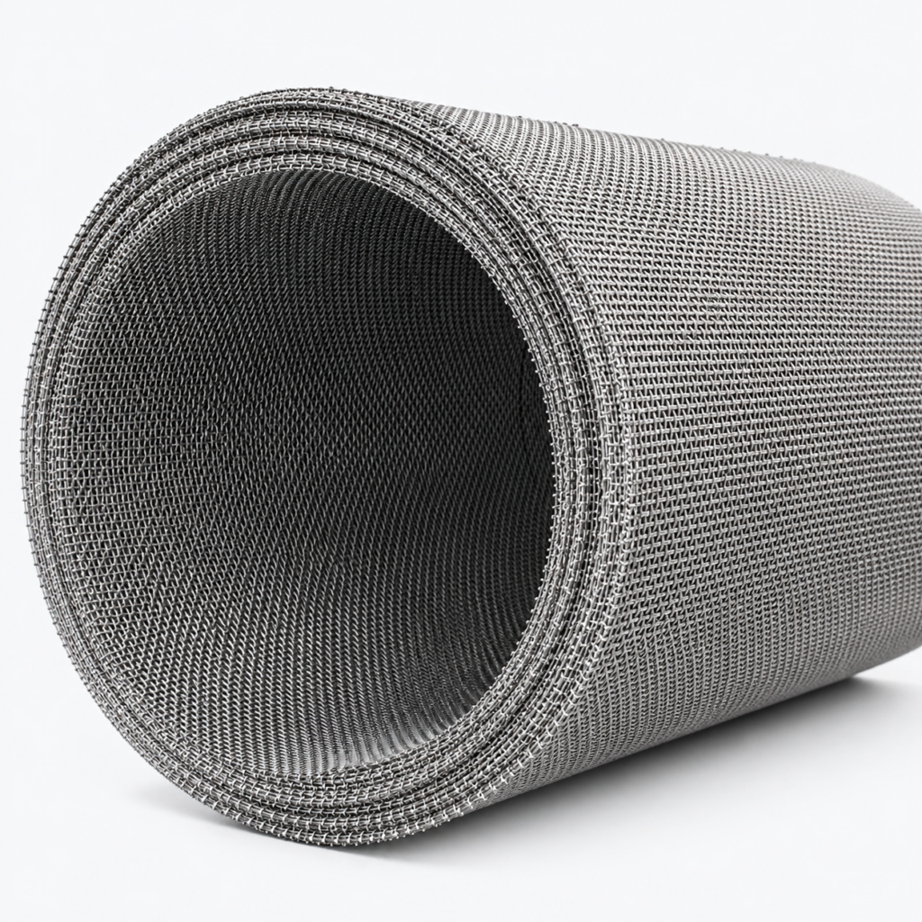 Rolled woven screen mesh